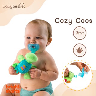 ของเล่นเด็ก ตุ๊กตา จุกหลอก ลายสัตว์ Bright Starts Cozy Coos Accor ช่วยเสริมสร้างพัฒนาการ