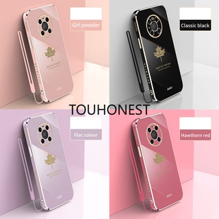 เคส Huawei Nova 5T เคส Huawei Honor 10 lite เคส honor 8X Max Case Honor 20 case Honor 10 เคส Huawei Mate 40 Pro Case Mate 40E Shockproof Soft Phone Case LanyardRubber Casingเคส