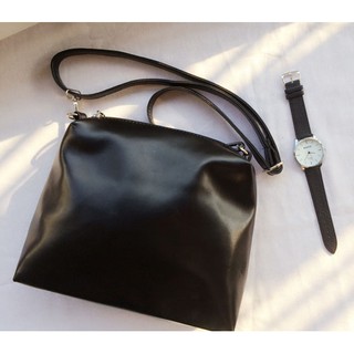 กระเป๋าหนังสไตล์เกาหลี I Minimal shoulder bag