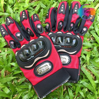 Everdayitems 0050200299 Big bike Motorcycle Gloves ถุงมือมอไซต์บิ๊กไบค์ แบบสกรีนใหม่ล่าสุด ไซส์XL sizeXL  สีแดง