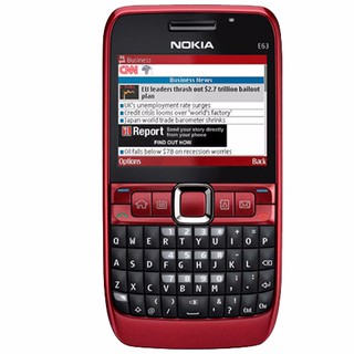 โทรศัพท์มือถือโนเกียปุ่มกด NOKIA  E63 (สีแดง) 3G/4G รุ่นใหม่ 2020