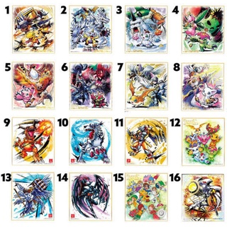 Digimon โปสการ์ด (12.5 × 14 cm) Shikishi Art แยกขาย