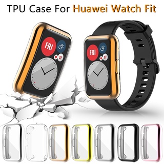ภาพหน้าปกสินค้าเคสกันรอยหน้าจอ สําหรับ Huawei Watch Fit Ultra Slim Soft TPU Smartwatch Cover สําหรับ Huawei Fit เคสกันชนป้องกัน ซึ่งคุณอาจชอบราคาและรีวิวของสินค้านี้