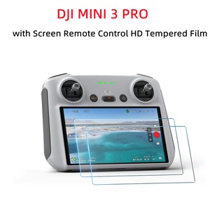 ฟิล์มกระจกนิรภัย กันรอยหน้าจอ HD พร้อมรีโมตคอนโทรล สําหรับ DJI Mini 4 Pro DJI Air 3 Mini 3 Pro Mini 3 Pro