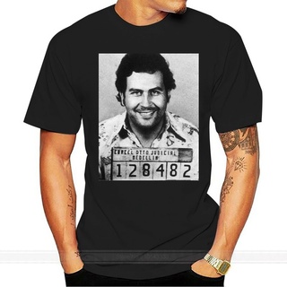 เสื้อยืดผู้ชายอินเทรนด์ในยุโรปและอเมริกาเสื้อยืดลําลอง ผ้าฝ้าย 100% แขนสั้น พิมพ์ลาย Gangster Pablo Escobar Weed Mafia S