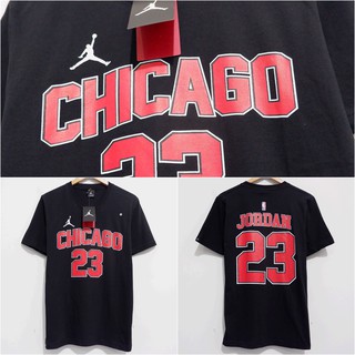 เสื้อยืด ลาย Nba JORDAN CHICAGO BULLS 23 เหมือนของแท้