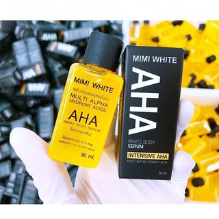 (แพ็คเกจใหม่) MIMI WHITE AHA หัวเชื้อเร่งผิวขาว 30ml.