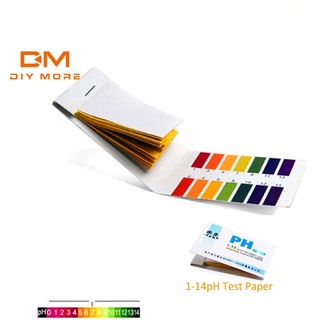 DIYMORE 2 x 80 PH 1-14 แถบทดสอบ แถบทดสอบ แถบทดสอบ ตัวบ่งชี้การทดสอบน้ำ กระดาษ