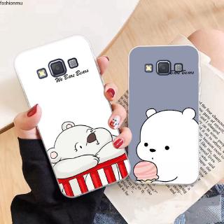 เคสโทรศัพท์ซิลิโคน พิมพ์ลายหมี แบบนิ่ม สำหรับ samsung a 3 a 5 a 6 a 7 a 8 a 9 star pro plus e5 e7