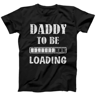 เสื้อยืดผ้าฝ้ายพิมพ์ลายขายดี เสื้อยืด พิมพ์ลาย Daddy To Be Loading ขนาดเล็ก สําหรับวันพ่อ
