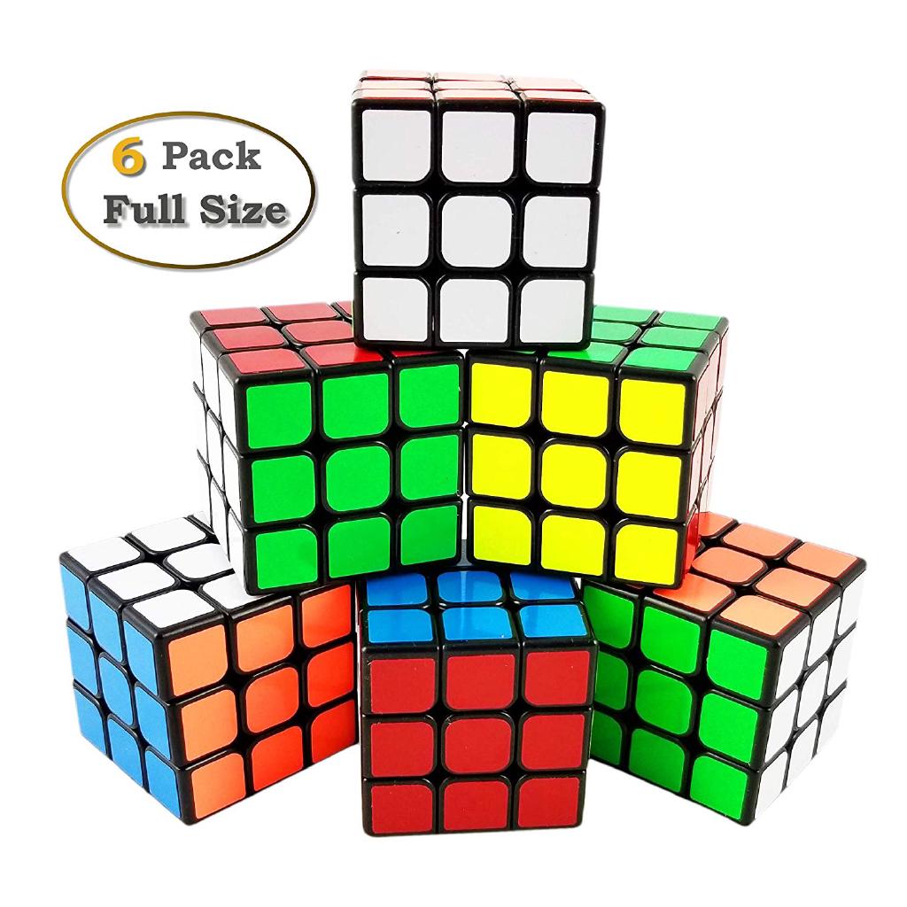 รูบิคของเล่นปริศนา cube 3x3 56 มม (6 แพ็ค)