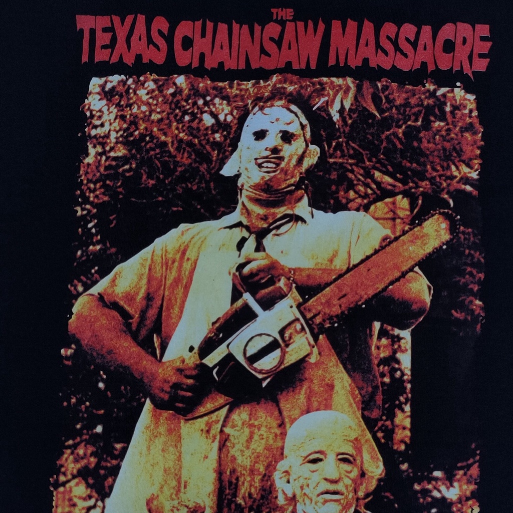 เสื้อยืดพิมพ์ลายแฟชั่น0u4x-เฉพาะ-เสื้อยืดหนังภาพยนตร์-the-texas-chainsaw-massacre-ลิขสิทธิ์แท้-clothing-to