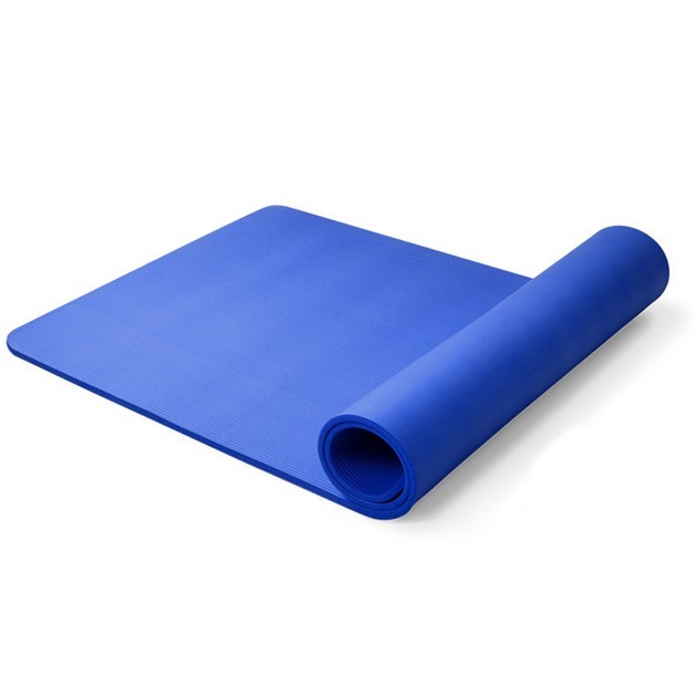 ส่งฟรี-เสื่อโยคะ-yoga-mat-หนาพิเศษ-10-mm-สีน้ำเงิน