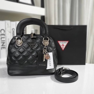 กระเป๋าถือทรงหรู GUESS CESSILY SMALL DOME SATCHEL HANDBAG