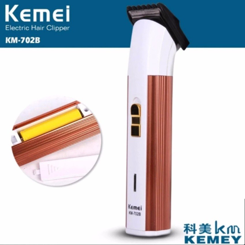 kemei-rechargeable-cordless-hair-trimmer-ปัตตาเลี่ยนไร้สาย-ตัดผมตกแต่งหนวด-เครา-รุ่น-km-702b