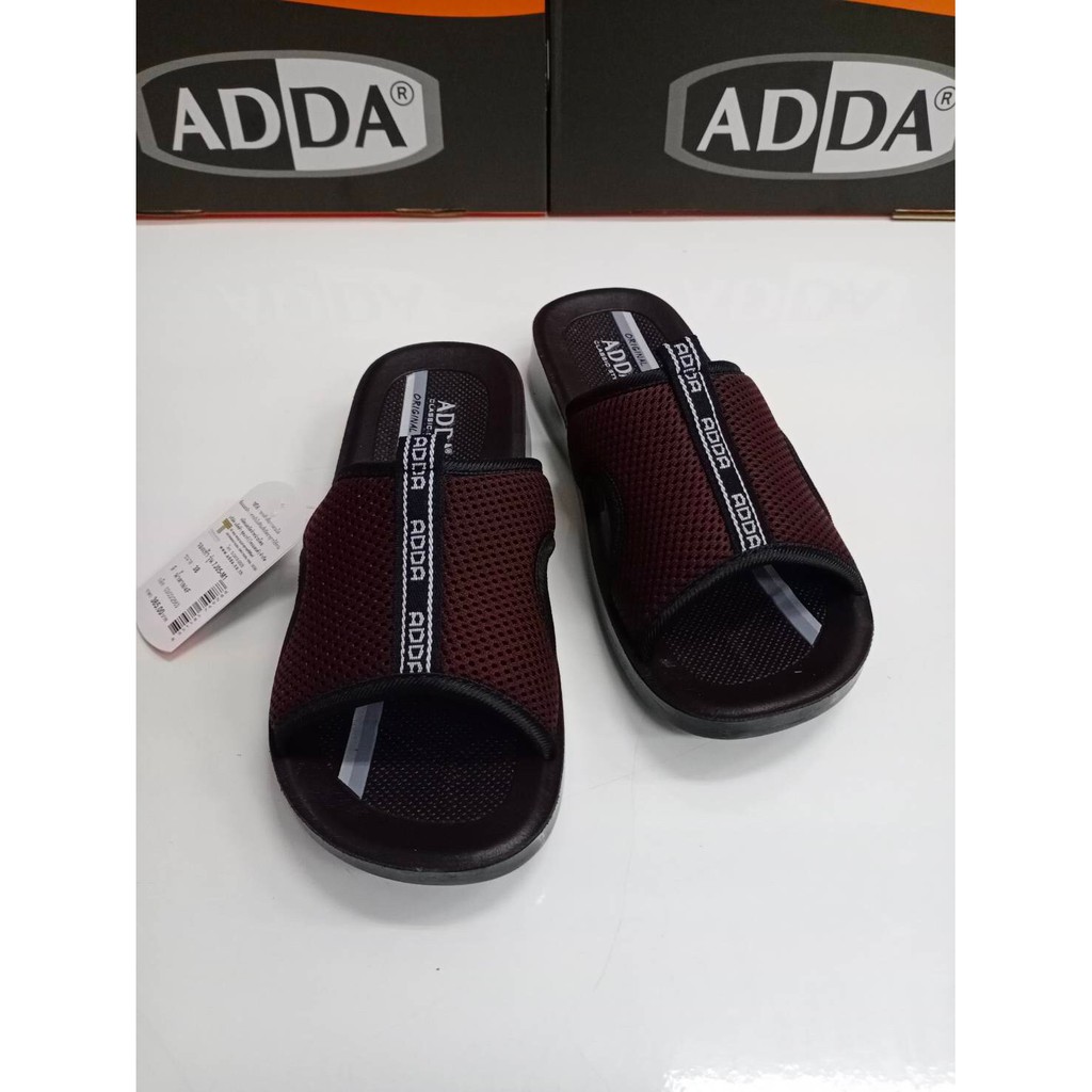 adda-รองเท้าแตะแบบสวม-รุ่น-7j05-m-สีน้ำตาล-ของแท้-100-พร้อมกล่อง-สินค้าพร้อมส่ง