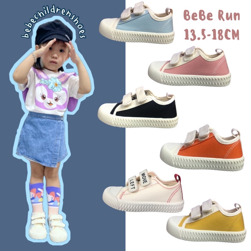ราคาและรีวิวลดล้างสต๊อก รองเท้าผ้าใบเด็กแบบตีนตุ๊กแก รุ่น BeBeRun size:13.5-18CM รองเท้าเด็ก รองเท้าเด็กผู้หญิงและเด็กผู้ชาย