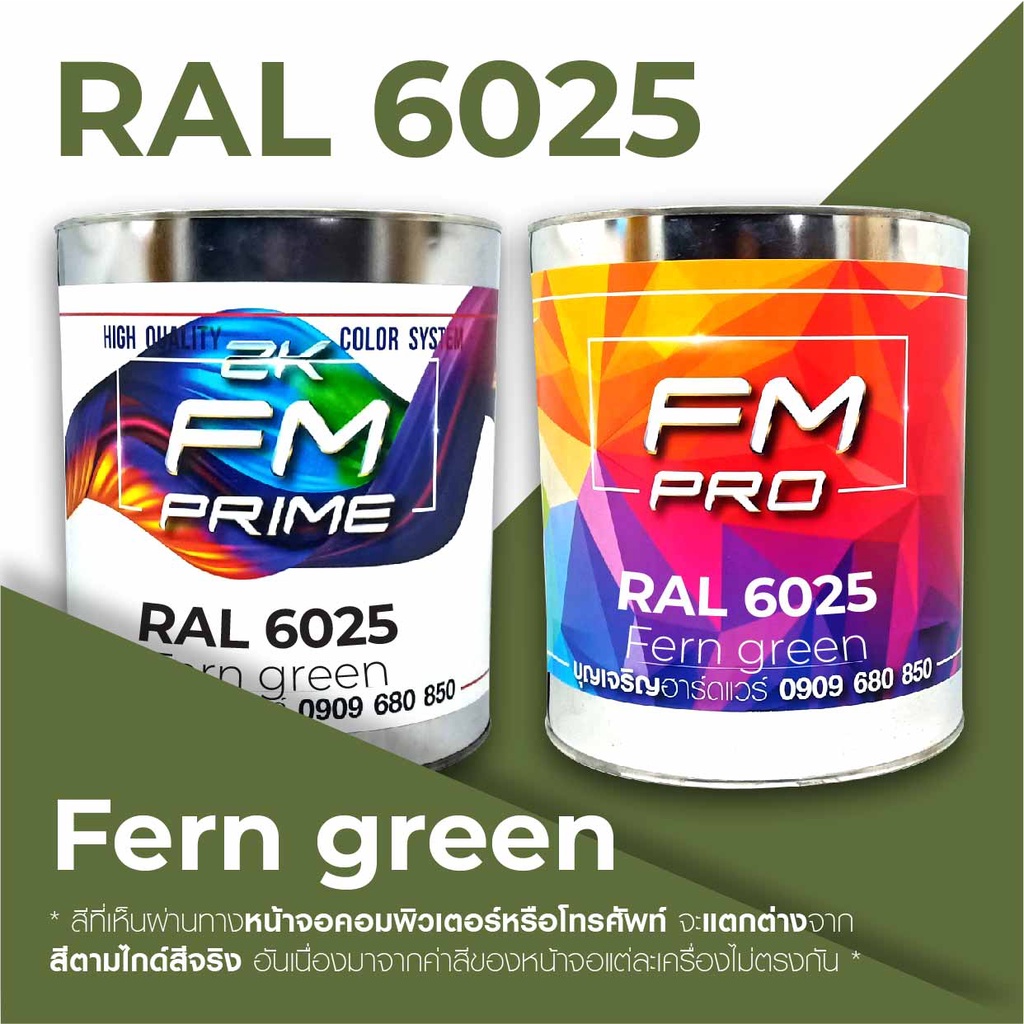 สี-ral6025-ral-6025-fern-green-ราคาต่อลิตร