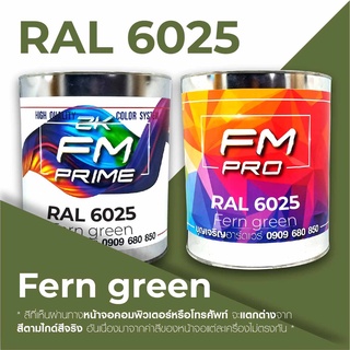 สี RAL6025 / RAL 6025 Fern Green --- (ราคาต่อลิตร)