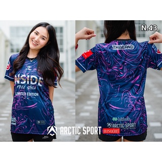 เสื้อกีฬาแขนสั้น ผ้าเจอร์ซีย์ พิมพ์ลาย Arctic Sport ทําจากผ้าไมโครสปอร์ต แบบพิเศษ สินค้าขายดี