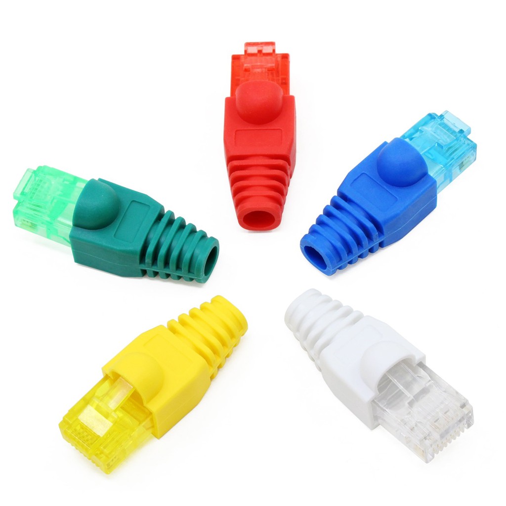 บูทครอบสำหรับหัวแลน-boot-rj45-cat7-cat6-cat5e-จำนวน20-50-100ชิ้น