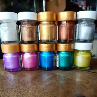 สินค้า 👍!!เพิ่มสีใหม่ ตามราคาล็อตใหม่จ้า สีอะคริลิค Metallic color 15 cc, เหลือบมุก ทักแชทเพื่อประหยัดค่าส่ง