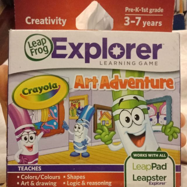Leapfrog Explorer Learning Game Crayola Art Adventure works with Leapster Explorer and all