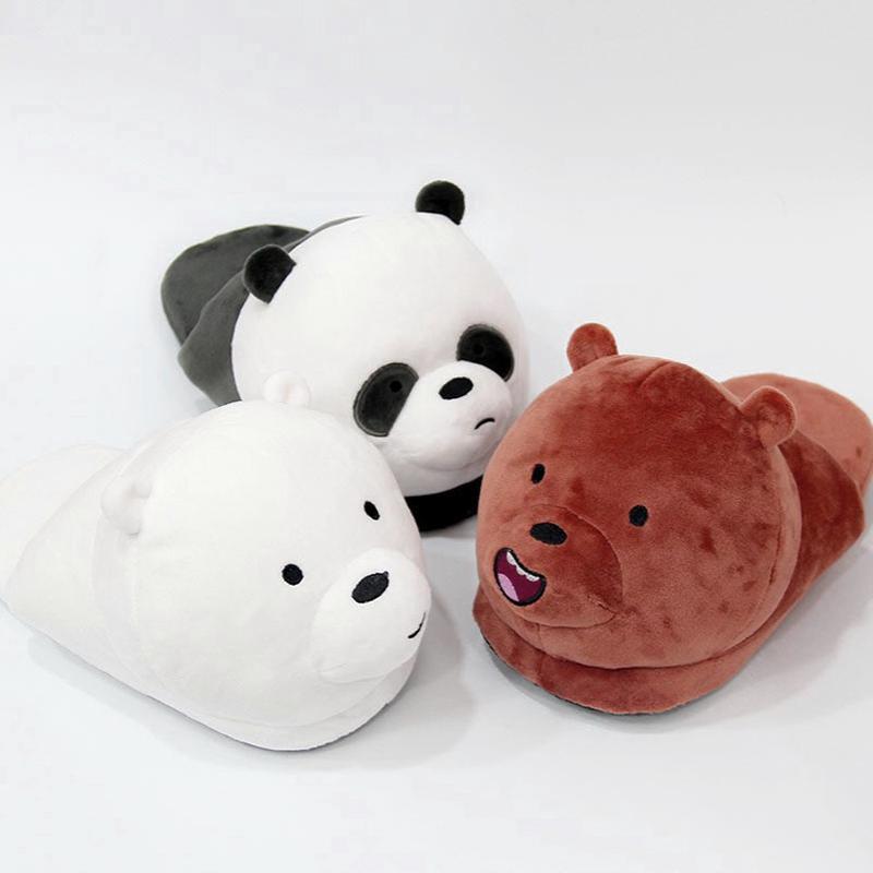 สินค้า รองเท้าใส่ในบ้าน ลาย We Bare Bare Bear Grizzly