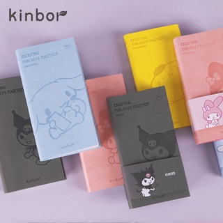 Kinbor Sanrio Series สมุดโน๊ตไดอารี่ ขนาด A7 แบบพกพา สําหรับนักเรียน
