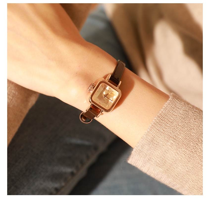 ภาพหน้าปกสินค้าJULIUSนาฬิกาข้อมือผู้หญิง นาฬิกาข้อมือควอตซ์ หน้าปัดเหลี่ยม แบบกันน้ำ สไตล์เกาหลี แฟชั่นสำหรับผู้หญิง JA-496