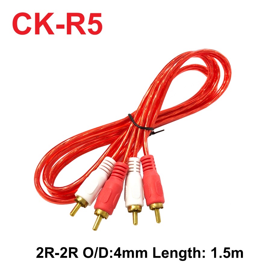 ภาพหน้าปกสินค้าCK-R5 สาย AV 4 หัว สายสัญญาณเสียง สายAUDIO สายต่อเครื่องเสียง สายต่อลำโพง สายต่อคอมพิวเตอร์ ฟรอยด์ใส 1.5 เมตร CK-R5 จากร้าน salilrux บน Shopee