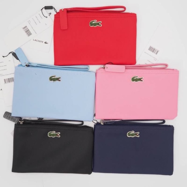 lacoste-clutch-bag-สีแดง