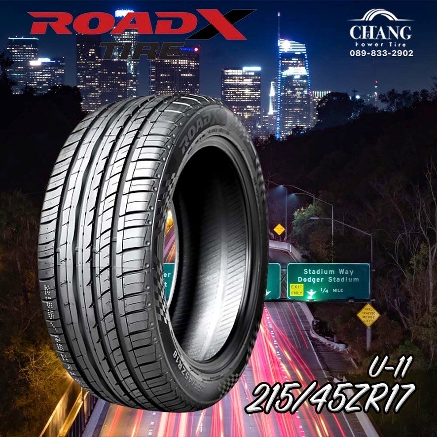 215-45r17-ยี่ห้อroadx-u-11-ยางใหม่-ปี22