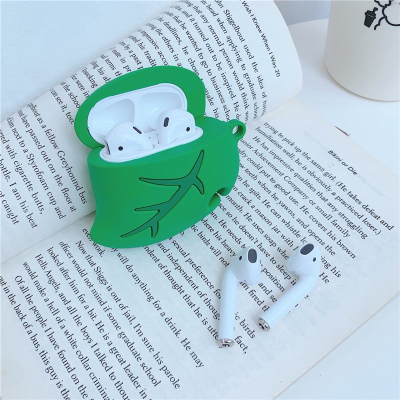 เคสแอร์พอด-เคสซิลิโคน-หูฟัง-apple-airpods-pro-ซิลิโคน-apple-airpods-ลาย-แร็กคูน-pod-1141-ใบไม้-pod-1142