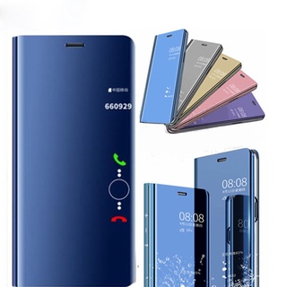 เคสโทรศัพท์มือถือหนัง ฝาพับกระจก พร้อมขาตั้งวาง สําหรับ Samsung Galaxy J7 Prime J3 Pro J2 Prime J2 Pro S6 Edge J7 2015 J7 Core -01