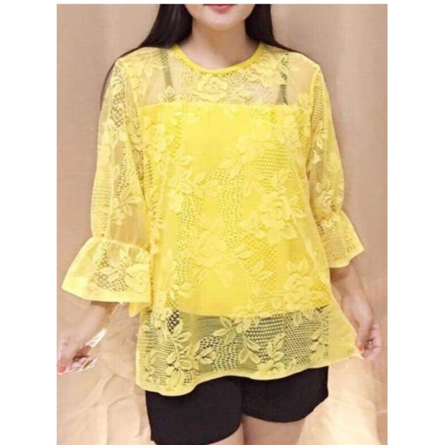 เสื้อลูกไม้เหลือง-อก-46