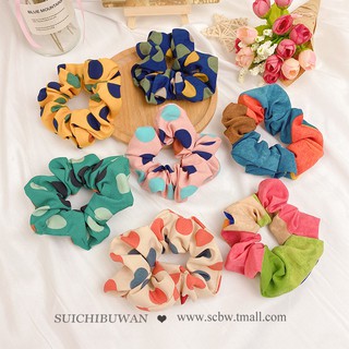 INS Hot Scrunchies hair hair hairband ความสัมพันธ์ที่มีต่อเส้นผม