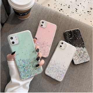 เคส iPhone 14 13 12 11 Pro X XR XS Max 8 7 6 6S Plus SE 2020 Glitter Sequins Soft TPU Case Cover