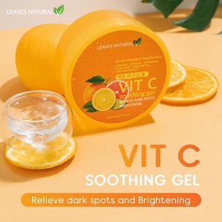 สินค้า เจลส้มวิตามินซี เจลส้ม vitamin c มีเก็บเงินปลายทาง LEAVES NATURAL Vit C Soothing Gel 300 ml ของแท้ 100%