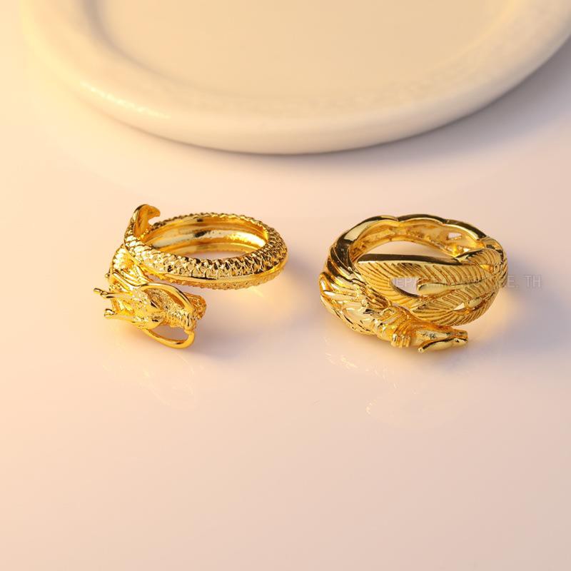 plinth-แหวนทอง-24k-มังกรและนกฟีนิกซ์คู่แต่งงานคู่แต่งงาน300
