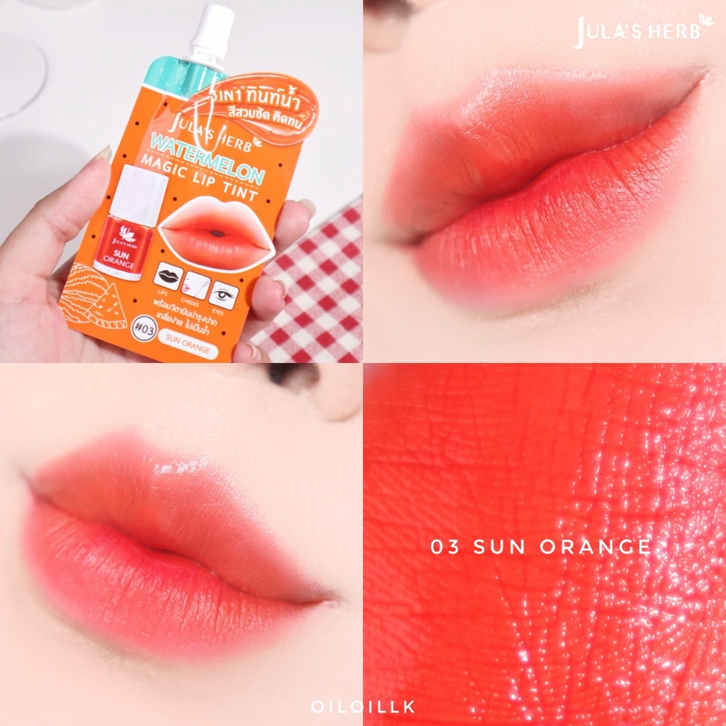 ลิป ทินท์ จุฬาเฮิร์บ วอเตอร์เมลอน เมจิค Jula's Herb Watermelon Magic ...