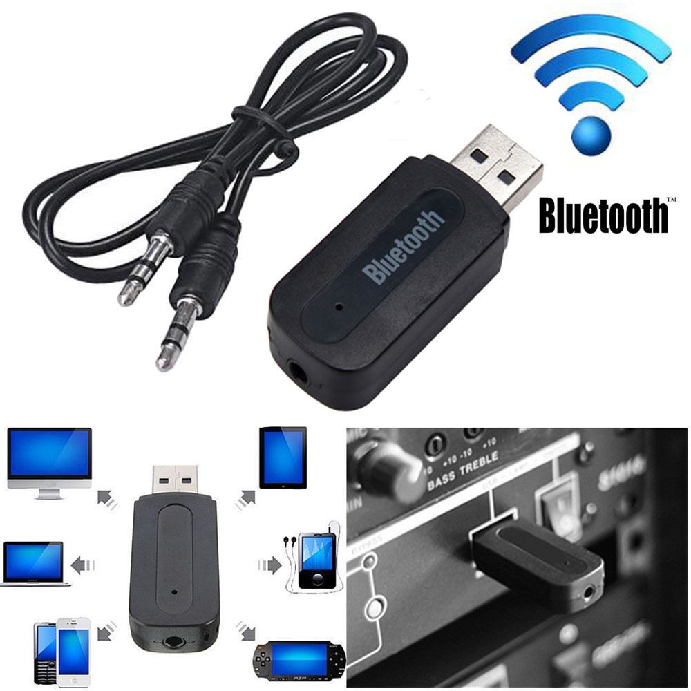 ภาพสินค้าบลูทูธมิวสิค BT-163 USB Bluetooth Audio Music Wireless Receiver Adapter 3.5mm Stereo Audio จากร้าน newpower1 บน Shopee ภาพที่ 6
