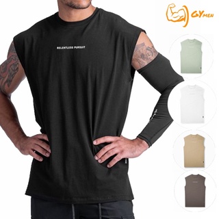 [GYMen]   เสื้อยืดแขนกุด ทรงหลวม แห้งเร็ว 3D สําหรับผู้ชาย เหมาะกับการเล่นกีฬา ฟิตเนส