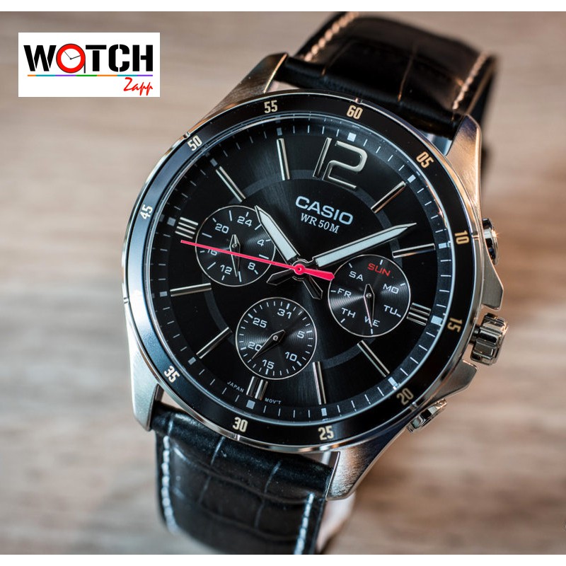 ภาพหน้าปกสินค้าCASIO นาฬิกาข้อมือ ผู้ชาย สายหนัง รุ่น MTP-1374L MTP-1374L-1A MTP-1374L-7A MTP-1374L-7A1 จากร้าน watchzap บน Shopee