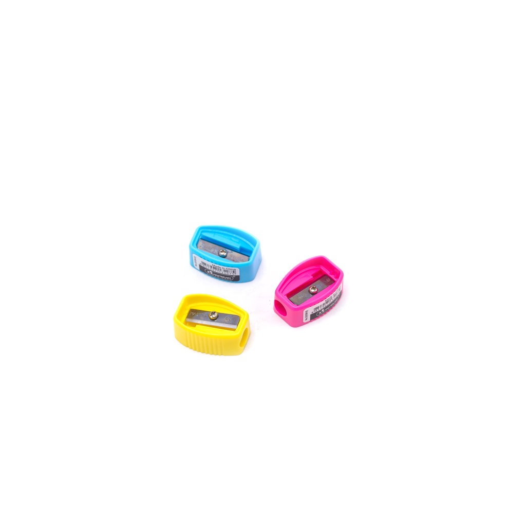 กบเหลาดินสอมาสเตอร์อาร์ท-masterart-pencil-sharpener-รุ่น-x06-5-คละสี-กล่องละ112ชิ้น