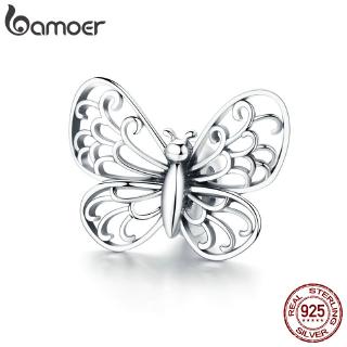 Bamoer Butterfly Charm 925 สร้อยข้อมือเงิน