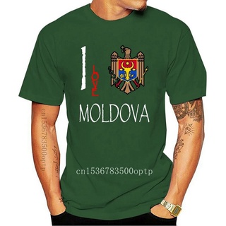 [100% Cotton] ขายดี เสื้อยืด พิมพ์ลายธงชาติ MOLDOVA I Love Culture KGadkc35KPlkjh89 สไตล์คลาสสิก