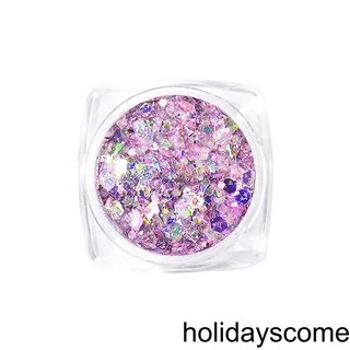 ภาพหน้าปกสินค้า[Hclm] Women Nail Art Glitter Shining Shimmering Nail Decoration Sequins Manicure Flakes DIY Tool DJ01 ที่เกี่ยวข้อง