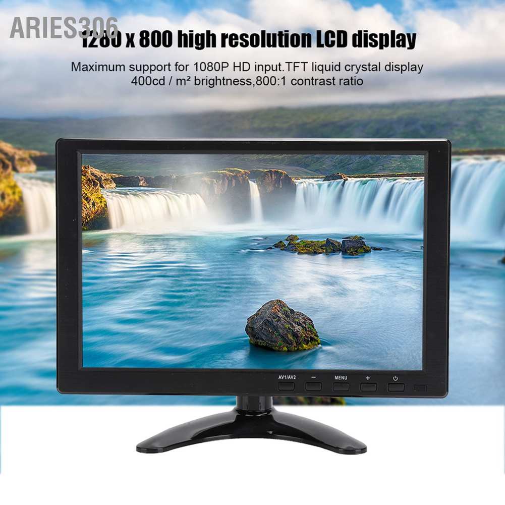 aries306-มอนิเตอร์-lcd-10-1-นิ้ว-1280x800-16-10-hd-รองรับอินพุต-hdmi-vga-av-100-240v