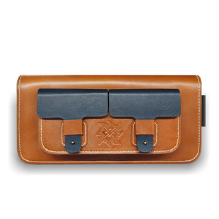 [+..••] ORTER MONSTER HUNTER RISE GENUINE LEATHER MULTI POUCH NAVY